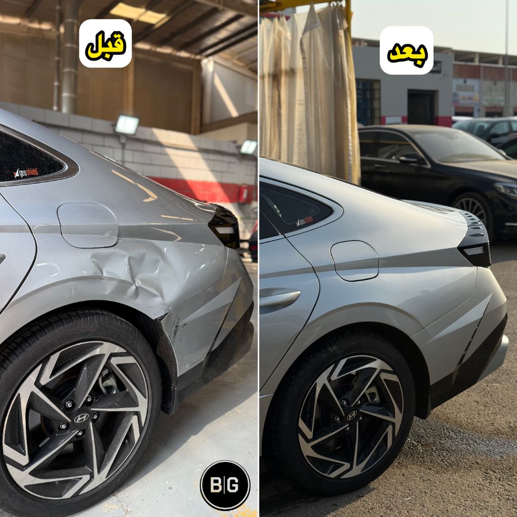 هيونداي سوناتا سمكرة رفرف خلفي قبل وبعد